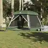 Image de vidaXL Tente de cabine familiale 6 personnes vert imperméable