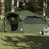 Image de vidaXL Tente familiale tunnel 6 personnes vert olive imperméable