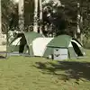 Image de vidaXL Tente de camping 5 personnes vert imperméable