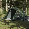 Image de vidaXL Tente de camping tunnel 3 personnes camouflage imperméable