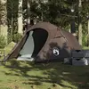 Image de vidaXL Tente de camping tunnel 2 personnes marron imperméable
