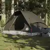 Image de vidaXL Tente de camping à dôme 2 personne marron imperméable