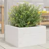 Image de vidaXL Jardinière blanc 40x40x23 cm bois de pin massif