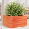 Image de vidaXL Jardinière cire marron 40x40x23 cm bois de pin massif