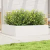 Image de vidaXL Jardinière blanc 90x90x23 cm bois de pin massif