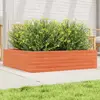 Image de vidaXL Jardinière cire marron 90x90x23 cm bois de pin massif