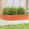 Image de vidaXL Jardinière cire marron 100x100x23 cm bois de pin massif