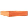Image de vidaXL Jardinière cire marron 110x110x23 cm bois de pin massif