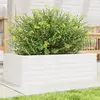 Image de vidaXL Jardinière blanc 70x40x23 cm bois de pin massif