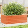 Image de vidaXL Jardinière cire marron 70x40x23 cm bois de pin massif