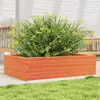 Image de vidaXL Jardinière cire marron 90x60x23 cm bois de pin massif
