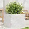 Image de vidaXL Jardinière blanc 60x60x45,5 cm bois de pin massif