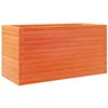 Image de vidaXL Jardinière cire marron 90x40x45,5 cm bois de pin massif, jardinière d'extérieur, bac à fleurs, boîte à plantes, jardinière de terrasse
