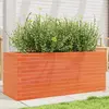 Image de vidaXL Jardinière cire marron 110x40x45,5 cm bois de pin massif