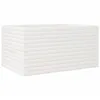 Image de vidaXL Jardinière blanc 90x60x45,5 cm bois de pin massif, jardinière d'extérieur, bac à fleurs, boîte à plantes, jardinière de terrasse