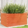 Image de vidaXL Jardinière cire marron 90x60x45,5 cm bois de pin massif