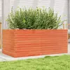 Image de vidaXL Jardinière cire marron 110x60x45,5 cm bois de pin massif
