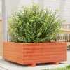 Image de vidaXL Jardinière cire marron 60x60x26,5 cm bois de pin massif