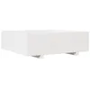 Image de vidaXL Jardinière blanc 80x80x26,5 cm bois de pin massif