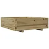 Image de vidaXL Jardinière 80x80x26,5 cm bois de pin imprégné, jardinière d'extérieur, bac à fleurs, boîte à plantes, jardinière de terrasse