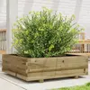 Image de vidaXL Jardinière 80x80x26,5 cm bois de pin imprégné
