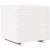 Image de vidaXL Jardinière blanc 50x50x49,5 cm bois de pin massif