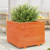 Image de vidaXL Jardinière cire marron 60x60x49,5 cm bois de pin massif