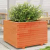 Image de vidaXL Jardinière cire marron 70x70x49,5 cm bois de pin massif