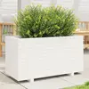 Image de vidaXL Jardinière blanc 90x40x49,5 cm bois de pin massif