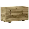 Image de vidaXL Jardinière 90x40x49,5 cm bois de pin imprégné, jardinière d'extérieur, bac à fleurs, boîte à plantes, jardinière de terrasse