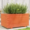 Image de vidaXL Jardinière cire marron 90x60x49,5 cm bois de pin massif