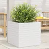 Image de vidaXL Jardinière blanc 50x50x46 cm bois de pin massif
