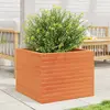 Image de vidaXL Jardinière cire marron 60x60x46 cm bois de pin massif