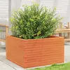 Image de vidaXL Jardinière cire marron 80x80x46 cm bois de pin massif
