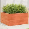 Image de vidaXL Jardinière cire marron 90x90x46 cm bois de pin massif