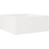 Image de vidaXL Jardinière blanc 110x110x46 cm bois de pin massif