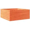 Image de vidaXL Jardinière cire marron 110x110x46 cm bois de pin massif