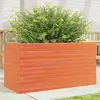 Image de vidaXL Jardinière cire marron 90x40x46 cm bois de pin massif