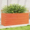 Image de vidaXL Jardinière cire marron 110x40x46 cm bois de pin massif