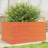 Image de vidaXL Jardinière cire marron 90x60x46 cm bois de pin massif