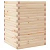 Image de vidaXL Jardinière 50x50x68,5 cm bois de pin massif, jardinière d'extérieur, bac à fleurs, bac à tomates, jardinière de terrasse, bac à pommes de terre