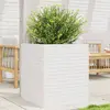 Image de vidaXL Jardinière blanc 60x60x68,5 cm bois de pin massif