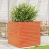 Image de vidaXL Jardinière cire marron 70x70x68,5 cm bois de pin massif
