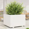 Image de vidaXL Jardinière blanc 70x70x49,5 cm bois de pin massif