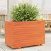 Image de vidaXL Jardinière cire marron 70x40x49,5 cm bois de pin massif
