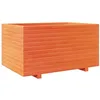 Image de vidaXL Jardinière cire marron 90x60x49,5 cm bois de pin massif, jardinière d'extérieur, bac à fleurs, bac à tomates, jardinière de terrasse