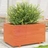 Image de vidaXL Jardinière cire marron 90x60x49,5 cm bois de pin massif