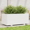 Image de vidaXL Jardinière blanc 110x60x49,5 cm bois de pin massif