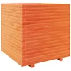 Image de vidaXL Jardinière cire marron 70x70x72,5 cm bois de pin massif