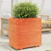 Image de vidaXL Jardinière cire marron 70x40x72,5 cm bois de pin massif
